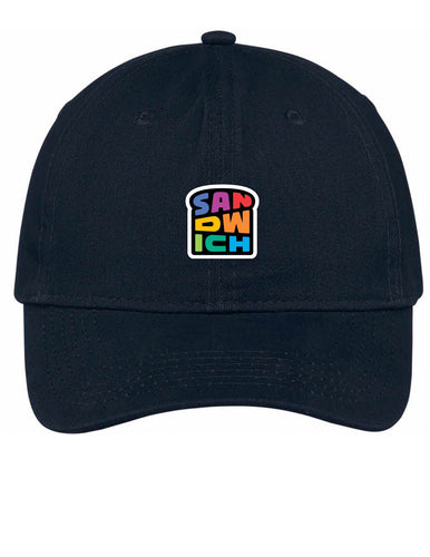 Navy Hat with Rainbow Logo