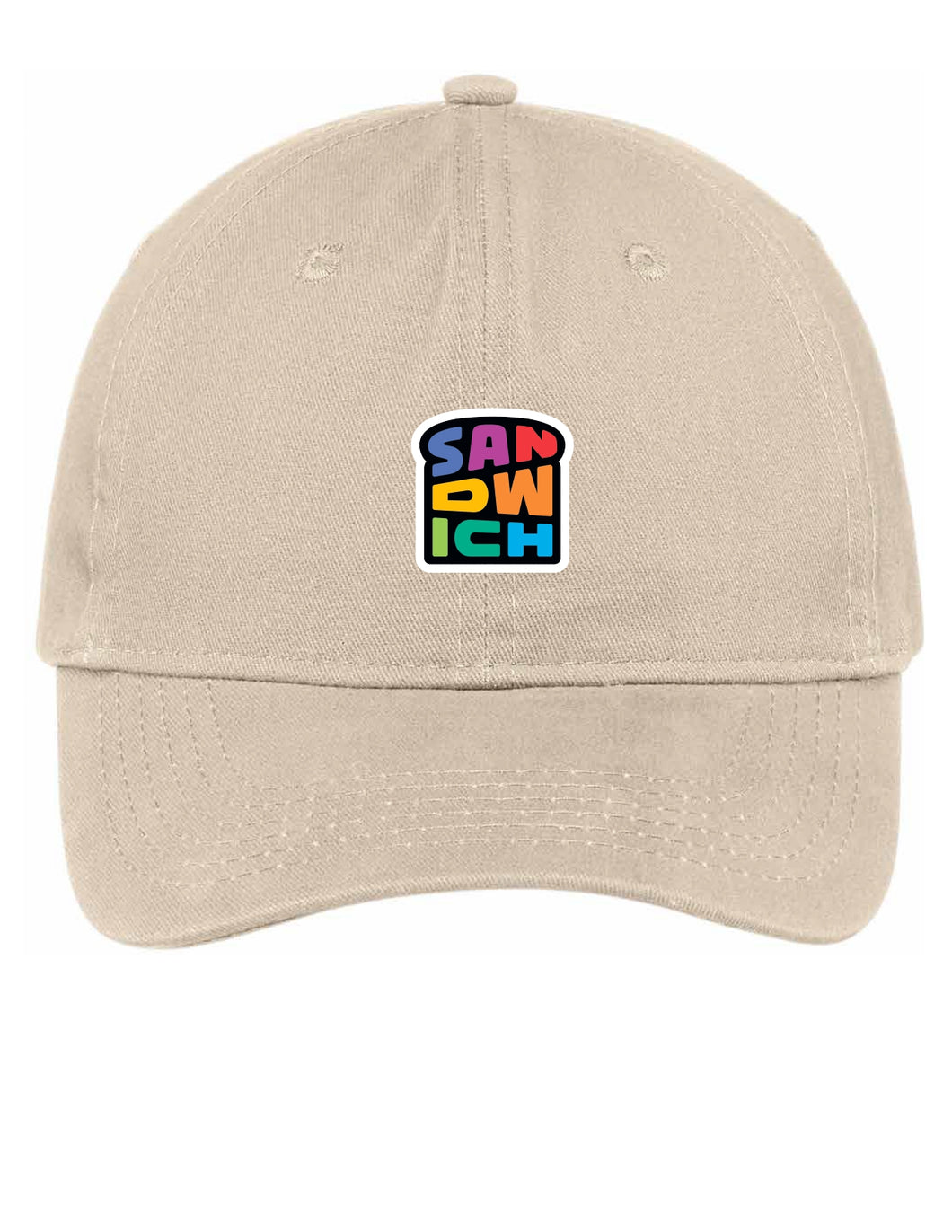 Stone Hat with Rainbow Logo
